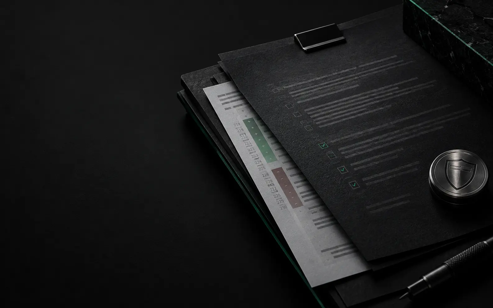 Black AI change evidence dossier arranged for an enterprise review